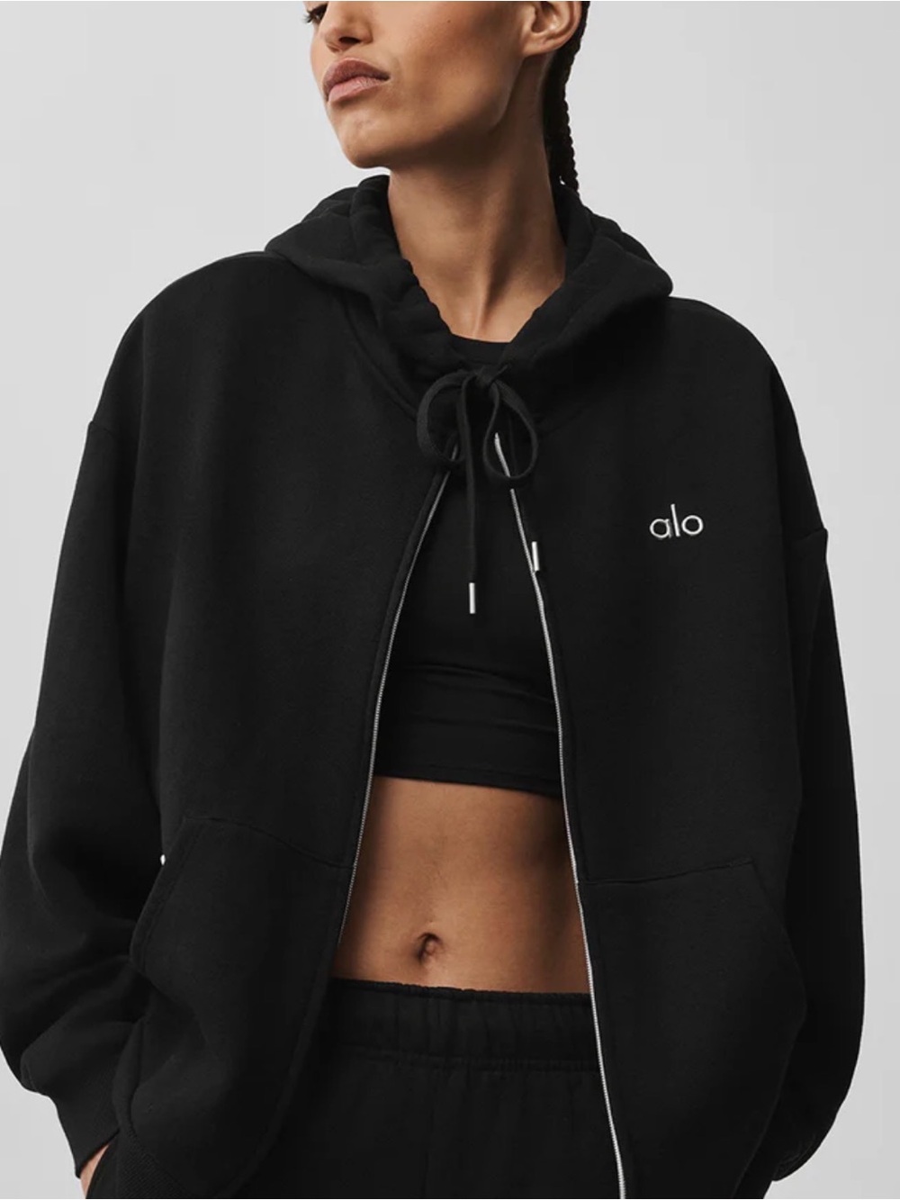 ALO Yoga Accolade Full Zip Hoodie size Medium NWT